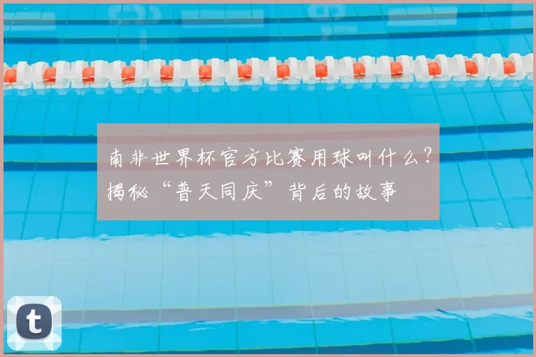 南非世界杯官方比赛用球叫什么？揭秘“普天同庆”背后的故事